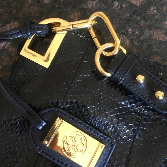 Carlisle Black Croc Real Leather Bag - Picture 4 of 16